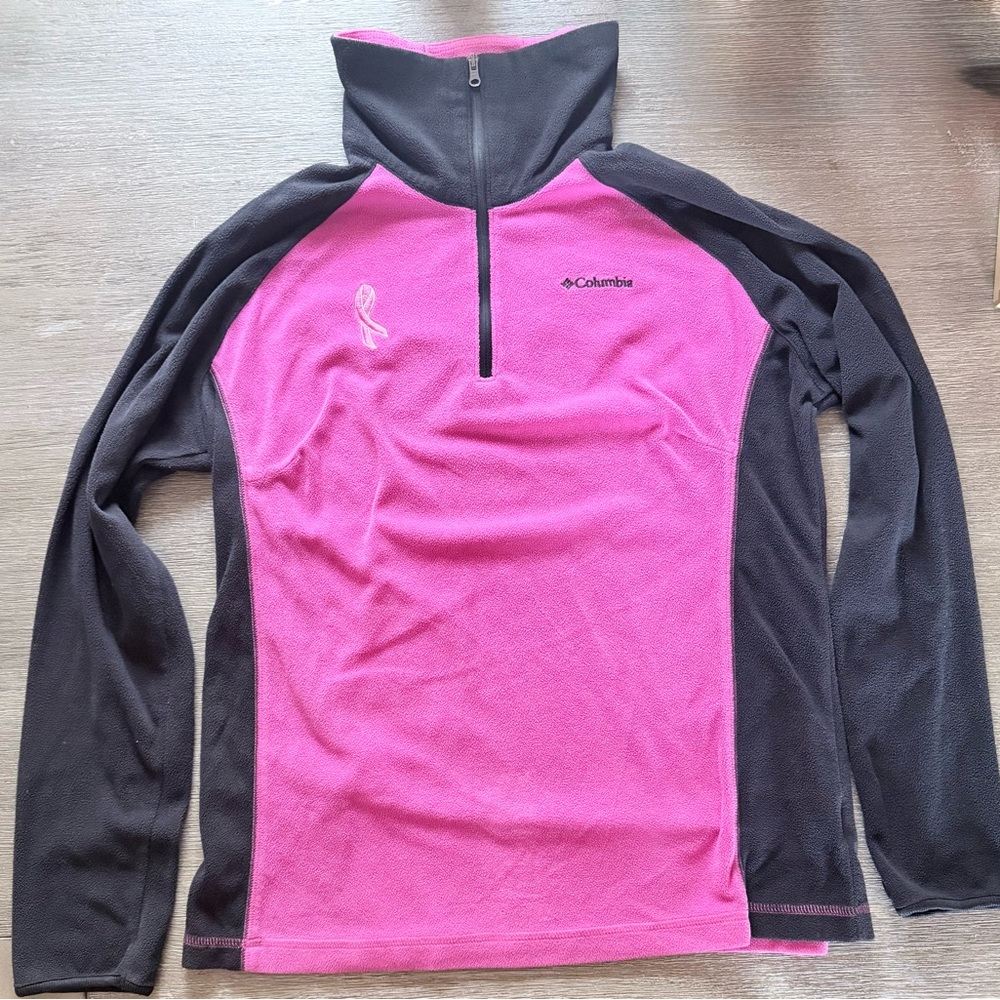 Columbia Pink and Black Women's Sweatshirt